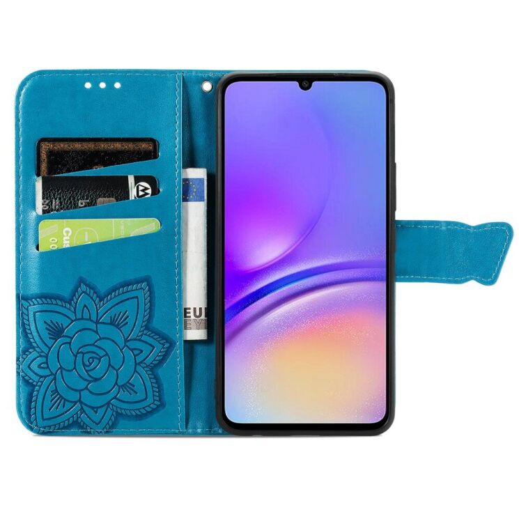 Чехол UniCase Butterfly Pattern для Samsung Galaxy A06 (A065) - Blue: фото 2 из 9