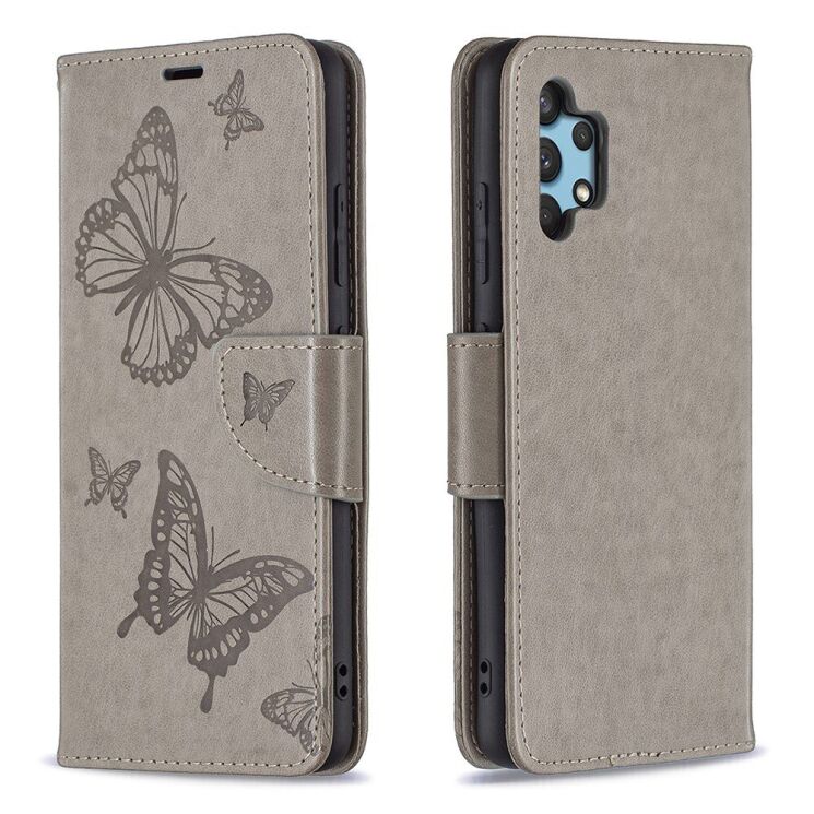 Чехол UniCase Butterfly Pattern для Samsung Galaxy A32 (А325) - Grey: фото 2 из 10