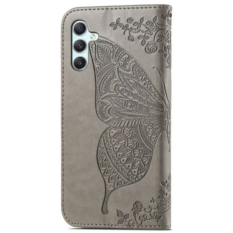 Чехол UniCase Butterfly Pattern для Samsung Galaxy A35 (A356) - Grey: фото 4 из 5