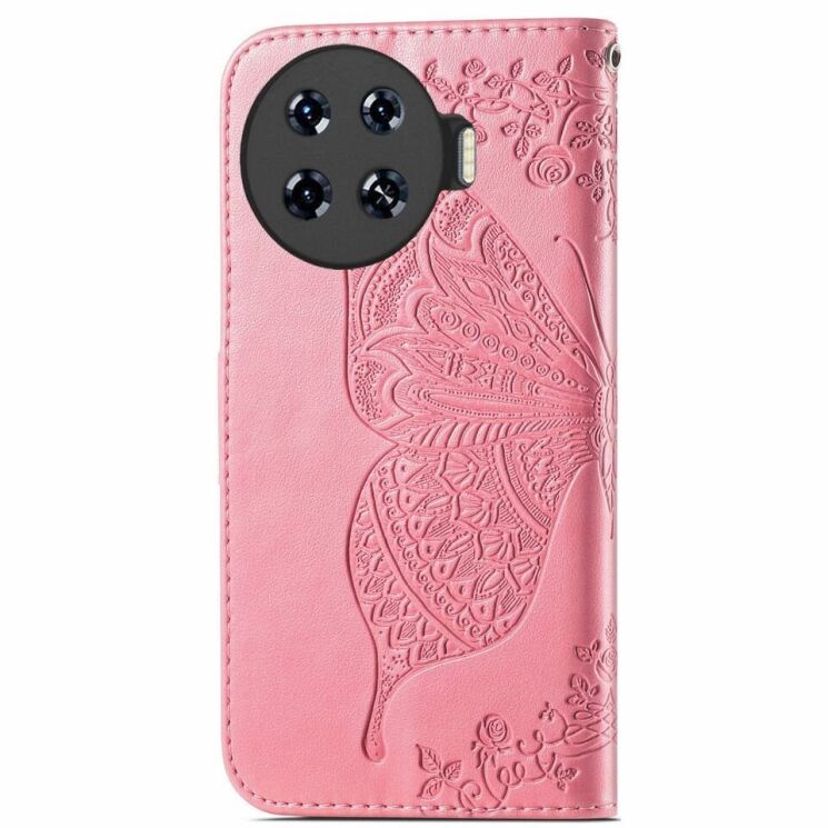 Чехол UniCase Butterfly Pattern для TECNO Spark 20 Pro+ - Pink: фото 5 из 8