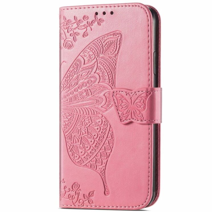 Чехол UniCase Butterfly Pattern для TECNO Spark 20 Pro+ - Pink: фото 4 из 8