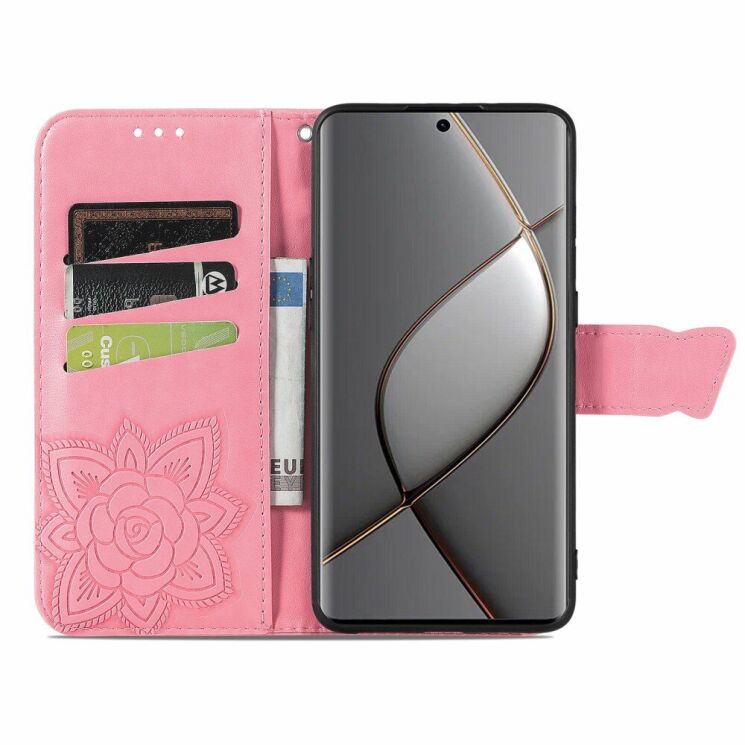Чехол UniCase Butterfly Pattern для TECNO Spark 20 Pro+ - Pink: фото 2 из 8