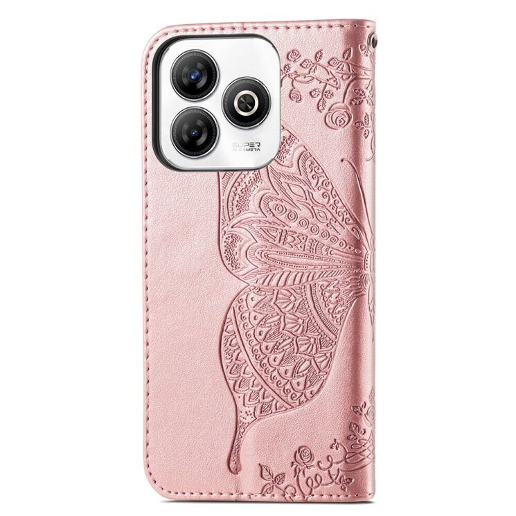 Чохол UniCase Butterfly Pattern для ZTE Blade A75 - Rose Gold: фото 5 з 6