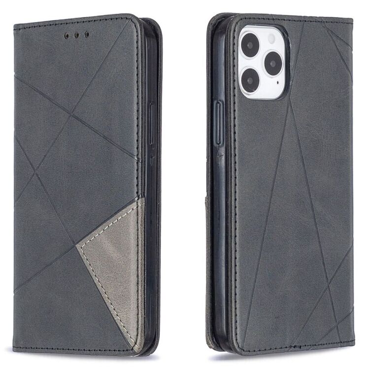 Чехол UniCase Geometric Pattern для Apple iPhone 12 / 12 Pro - Black: фото 4 из 11
