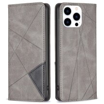 Чехол UniCase Geometric Pattern для Apple iPhone 14 Pro - Grey: фото 1 из 8