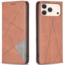Чохол UniCase Geometric Pattern для Apple iPhone 17 Pro - Brown: фото 1 з 8