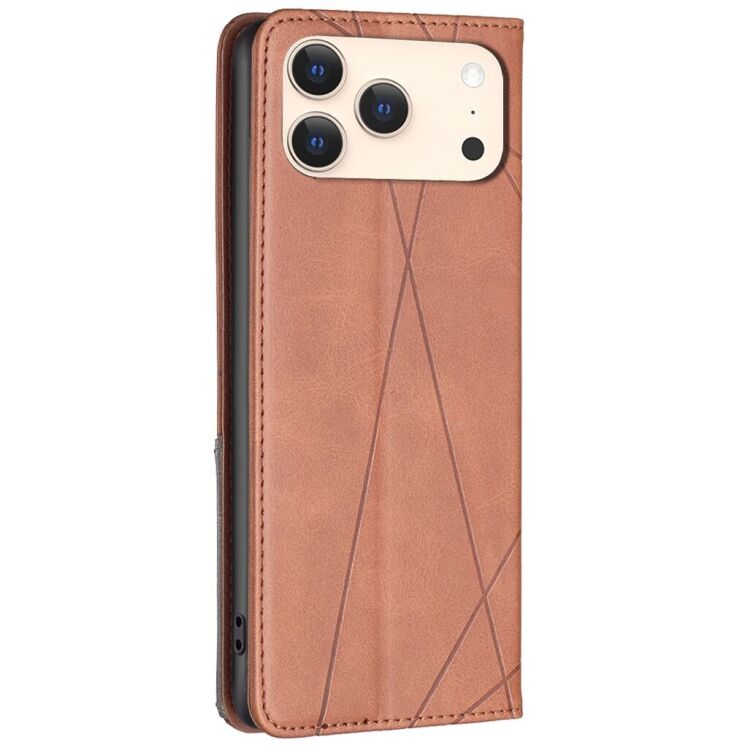 Чохол UniCase Geometric Pattern для Apple iPhone 17 Pro - Brown: фото 3 з 8