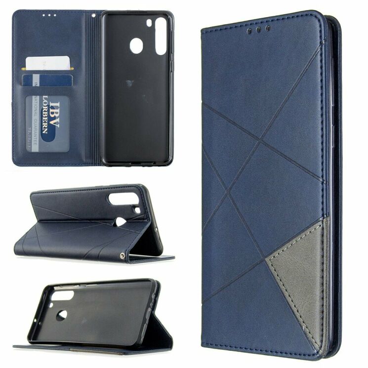 Чохол UniCase Geometric Pattern для Samsung Galaxy A21 (A215) - Blue: фото 1 з 9