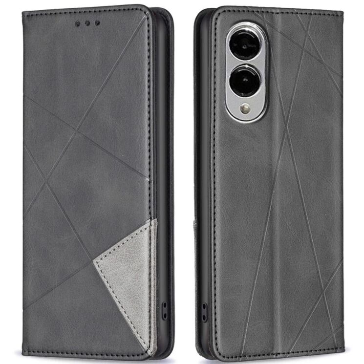 Чехол UniCase Geometric Pattern для Samsung Galaxy S25 Edge (S937) - Black: фото 1 из 11