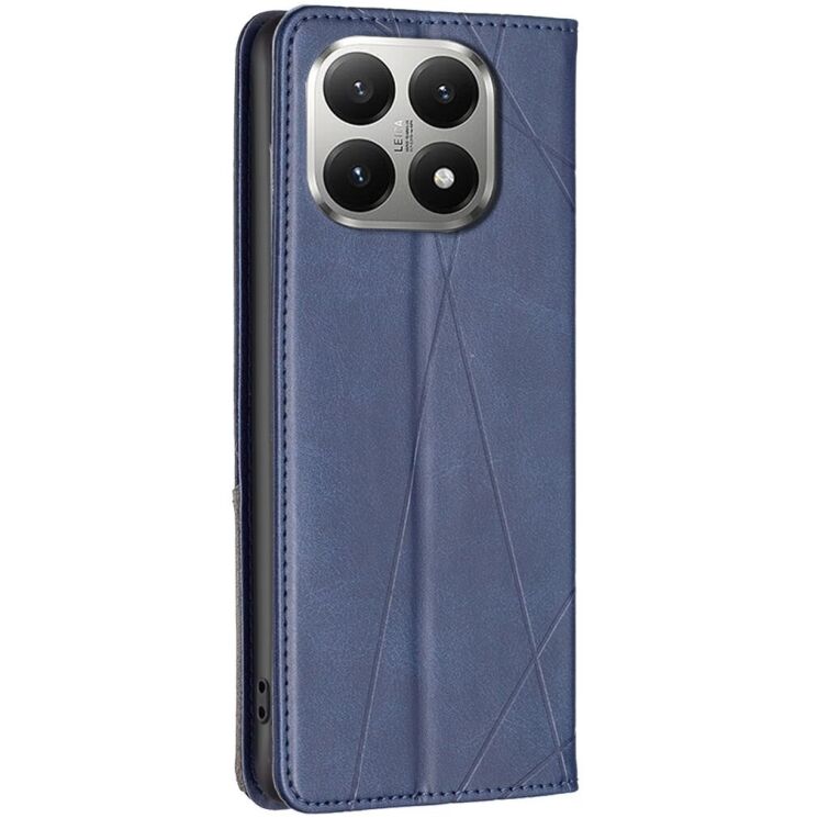 Чехол-книжка с кармашками UniCase Geometric Pattern для Xiaomi 15T - Blue: фото 3 из 9