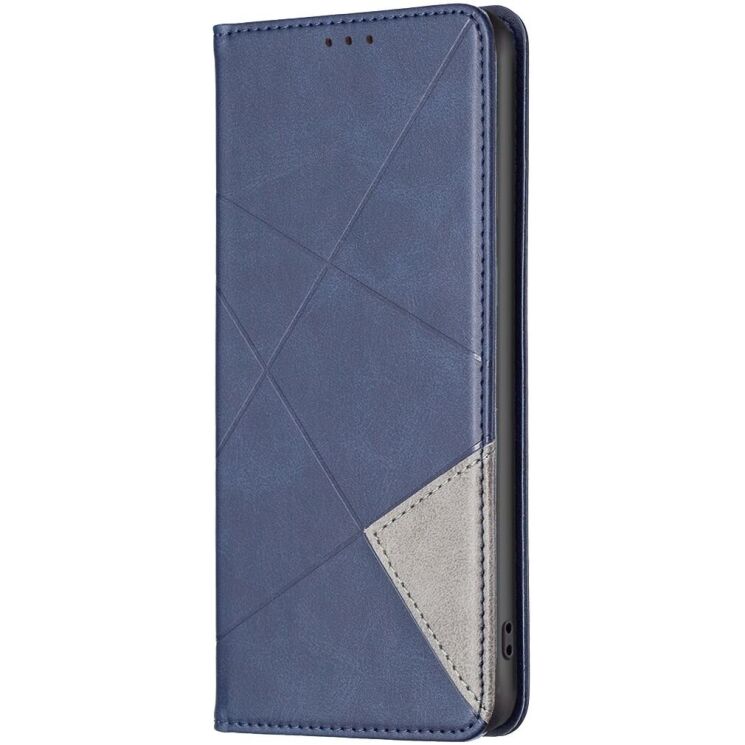 Чехол-книжка с кармашками UniCase Geometric Pattern для Xiaomi 15T - Blue: фото 2 из 9