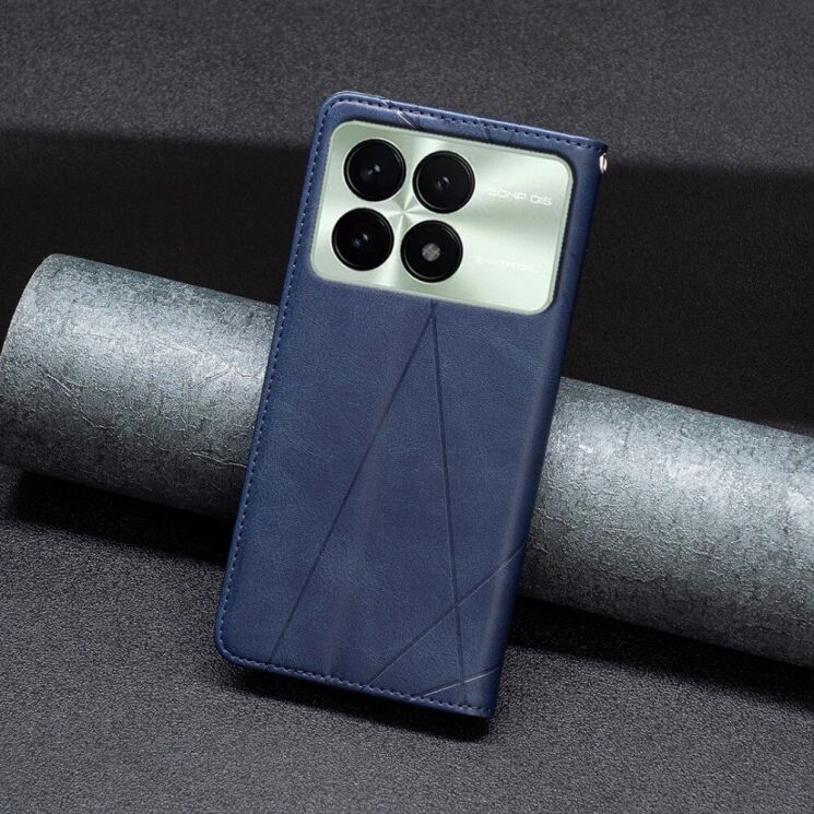 Чехол UniCase Geometric Pattern для Xiaomi Poco F6 Pro - Blue: фото 4 из 8