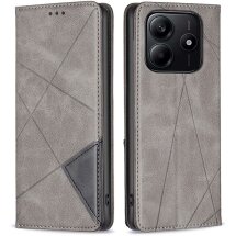 Чехол UniCase Geometric Pattern для Xiaomi Redmi Note 14 4G - Grey: фото 1 из 8