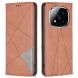 Чехол UniCase Geometric Pattern для Xiaomi Redmi Note 14 Pro - Brown (373502Z). Фото 1 из 8
