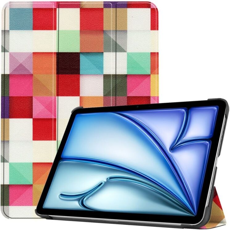 Чехол UniCase Life Style для Apple iPad Air 11 M3/M2 (2025/2024) - Colorful Triangle Grid: фото 1 из 8