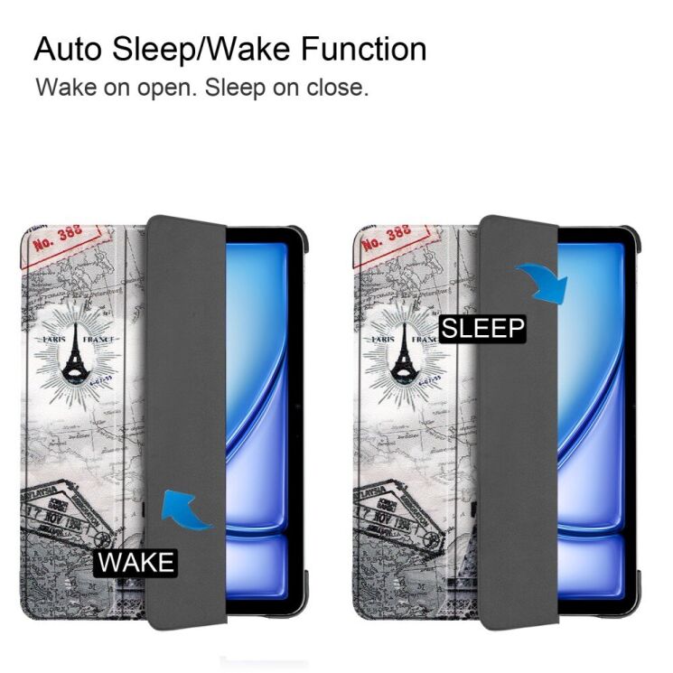 Чехол UniCase Life Style для Apple iPad Air 11 M3/M2 (2025/2024) - Vintage Tower: фото 6 из 8