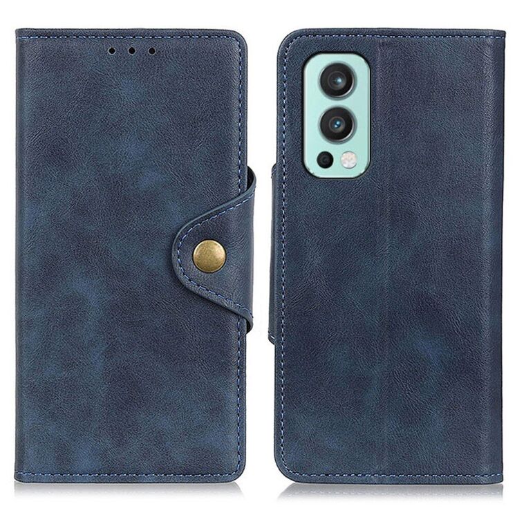 Чехол UniCase Vintage Wallet для OnePlus Nord 2 - Blue: фото 2 из 12