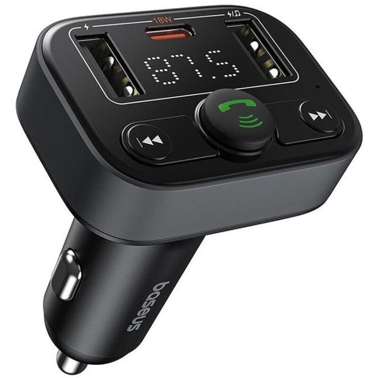 FM модулятор Baseus S-09 Lite Series (C10762300113-00) - Black: фото 1 из 12