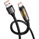 Кабель Hoco U136 Prize USB to Type-C (5A, 1.2m) - Black (896345B). Фото 3 з 6