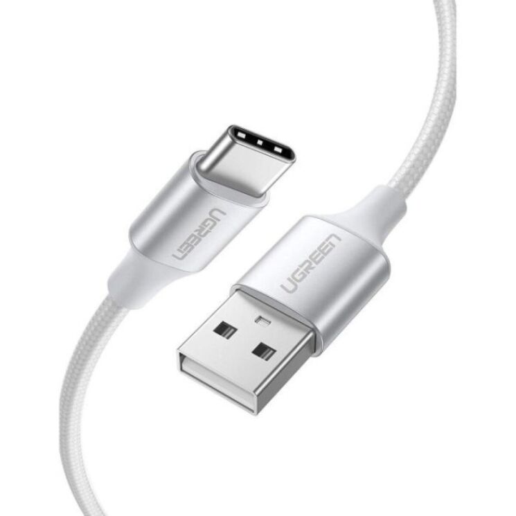 Кабель UGREEN US288 USB to Type-C (3A, 0.5m) 60130 - White: фото 2 из 16
