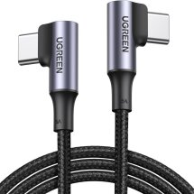 Кабель UGREEN US335 Type-C to Type-C (100W, 5A, 1m) - Black: фото 1 з 8