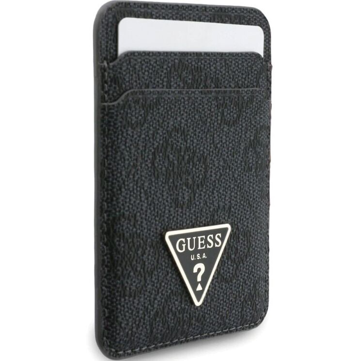 Кардхолдер з ремінцем для смартфону Guess triangle MagSafe (GUBPWMWSP4GTK) - Black: фото 4 з 6
