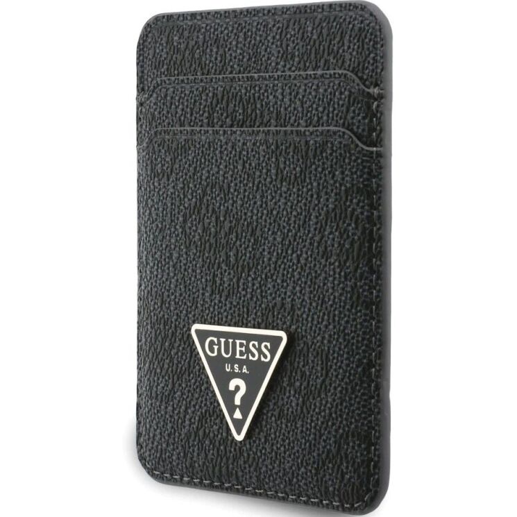 Кардхолдер з ремінцем для смартфону Guess triangle MagSafe (GUBPWMWSP4GTK) - Black: фото 3 з 6