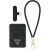 Кардхолдер з ремінцем для смартфону Guess triangle MagSafe (GUBPWMWSP4GTK) - Black: фото 1 з 6