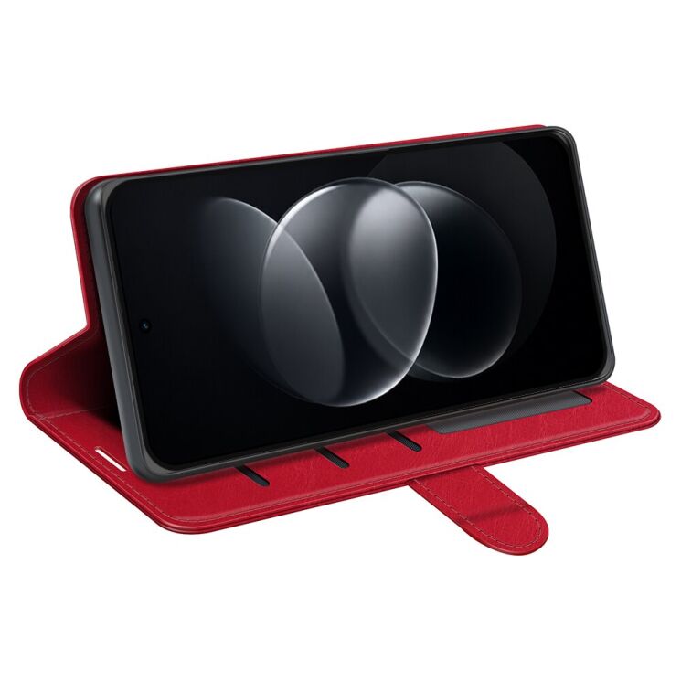 Класичний чохол-книжка Deexe Wallet Style для Nothing Phone (4b) - Red: фото 3 з 8