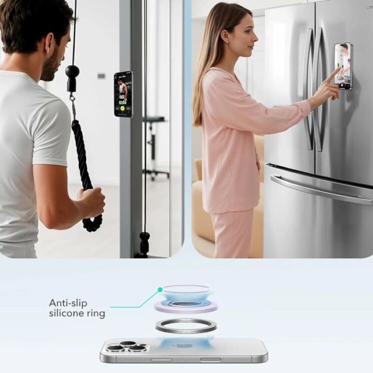 Кільце-тримач для смартфона ESR 360 Halolock (4894240262924) - White: фото 6 з 8