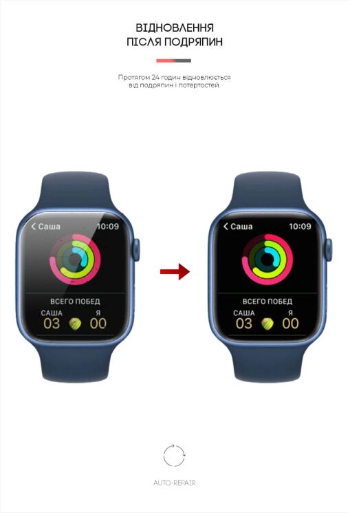 Комплект плівок (6шт) ArmorStandart Watch Film для Apple Watch 45 mm (7 / 8 / 9 Series): фото 3 з 4
