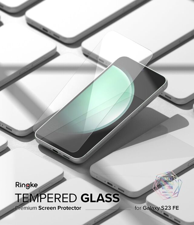 Комплект защитных стекол (2шт) Ringke Screen Protector Tempered Glass для Samsung Galaxy S23 FE (8809961782107): фото 2 из 14