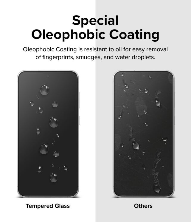 Комплект защитных стекол (2шт) Ringke Screen Protector Tempered Glass для Samsung Galaxy S23 FE (8809961782107): фото 8 из 14