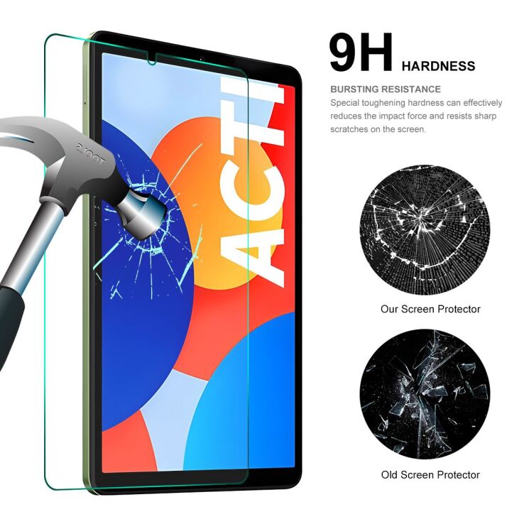 Комплект защитных стекол HAT PRINCE 0.33mm 2.5D Set Glass для Xiaomi Redmi Pad SE 8.7 4G: фото 4 из 7
