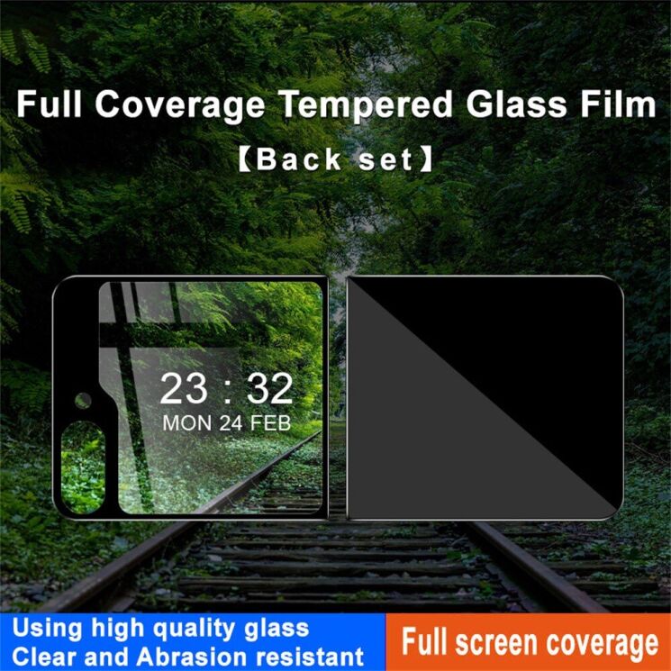 Комплект захисних стекол IMAK Tempered Glass set для Samsung Galaxy Flip 6 - Black: фото 3 з 6