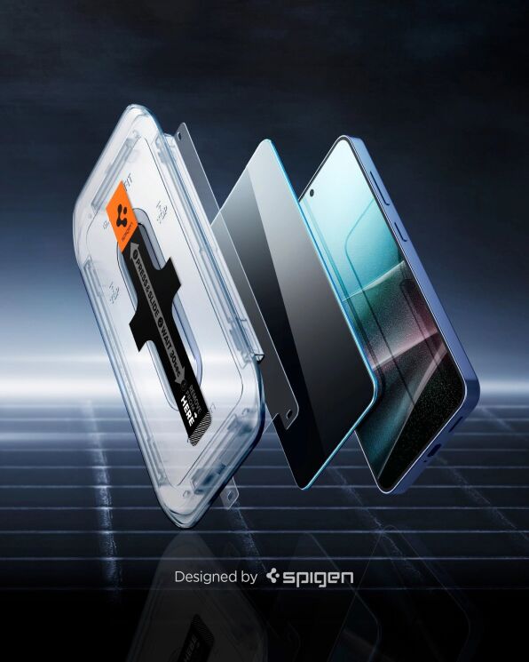Комплект защитных стекол Spigen (SGP) GLAS.tR EZ Fit Privacy для Samsung Galaxy S24 (S921) / Galaxy S25 (S931) AGL09308: фото 8 из 11