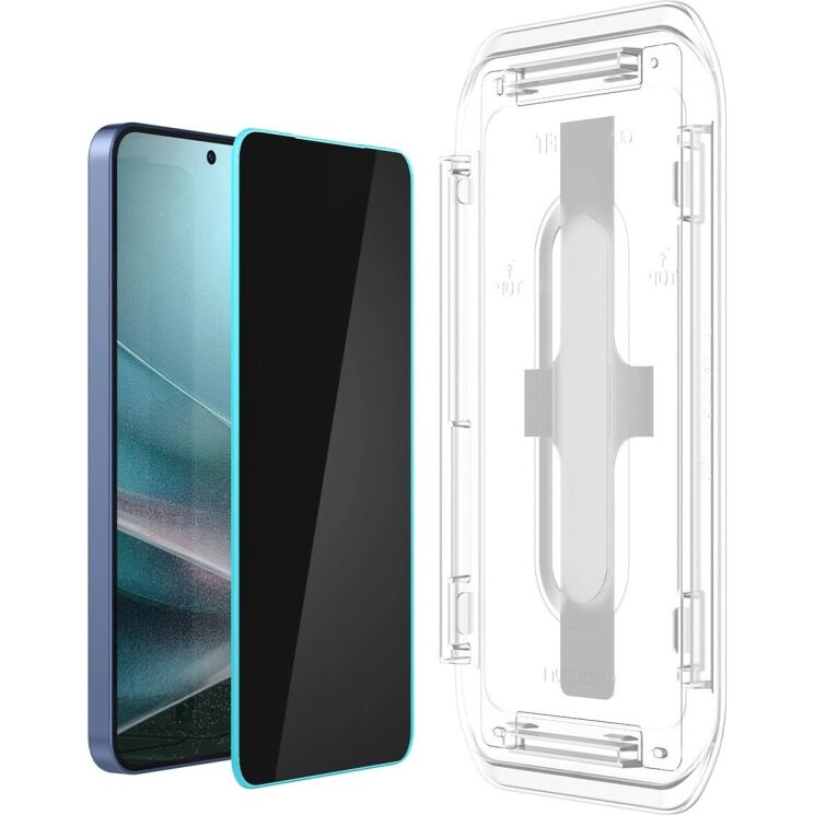 Комплект защитных стекол Spigen (SGP) GLAS.tR EZ Fit Privacy для Samsung Galaxy S24 (S921) / Galaxy S25 (S931) AGL09308: фото 5 из 11