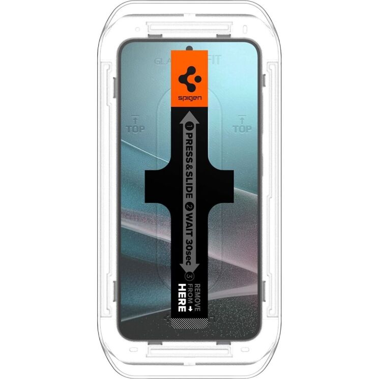 Комплект защитных стекол Spigen (SGP) GLAS.tR EZ Fit Privacy для Samsung Galaxy S24 (S921) / Galaxy S25 (S931) AGL09308: фото 6 из 11