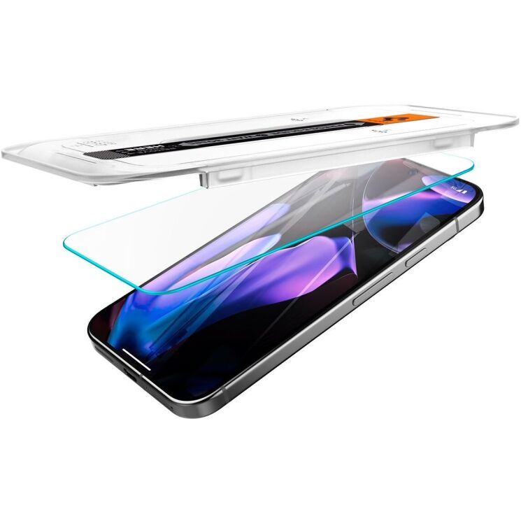 Комплект защитных стекол Spigen (SGP) GLAS.tR EZ Fit Sensor Protected для Google Pixel 9 Pro XL: фото 6 из 14