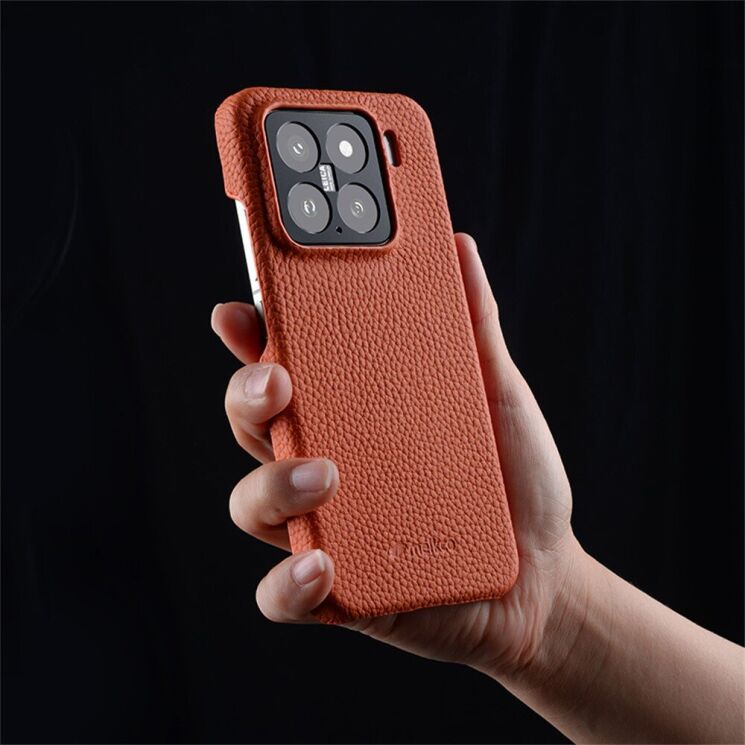 Шкіряний чохол MELKCO Leather Case для Xiaomi 15 - Black: фото 2 з 9