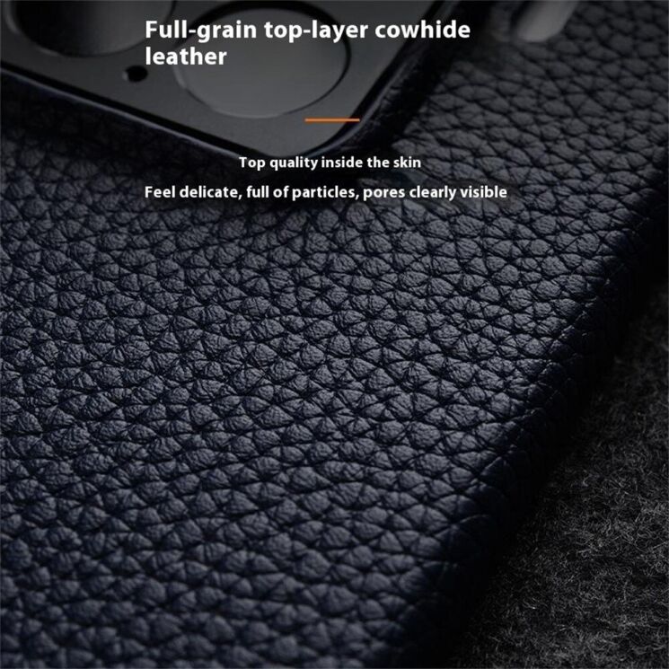 Шкіряний чохол MELKCO Leather Case для Xiaomi 15 - Black: фото 4 з 9