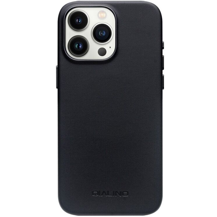 Защитный чехол QIALINO Classic Cover (with MagSafe Support) для Apple iPhone 16 Pro Max - Black: фото 4 из 12
