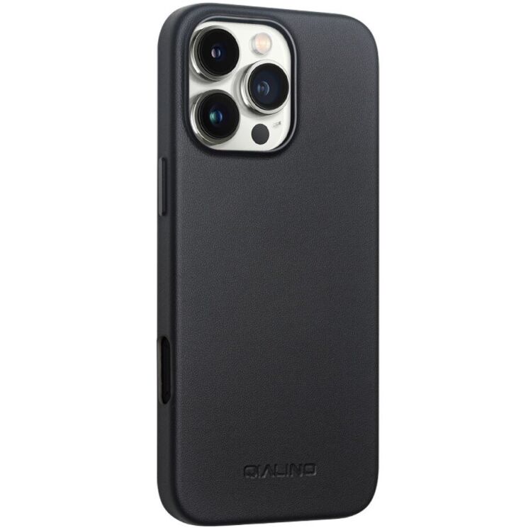 Защитный чехол QIALINO Classic Cover (with MagSafe Support) для Apple iPhone 16 Pro Max - Black: фото 3 из 12