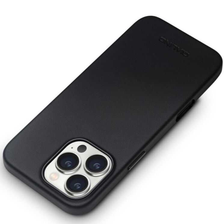 Защитный чехол QIALINO Classic Cover (with MagSafe Support) для Apple iPhone 16 Pro Max - Black: фото 5 из 12