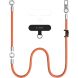 Набор ремешков Tech-Protect C10S Rope Crossbody - Orange / Titanium (983019O). Фото 2 из 10