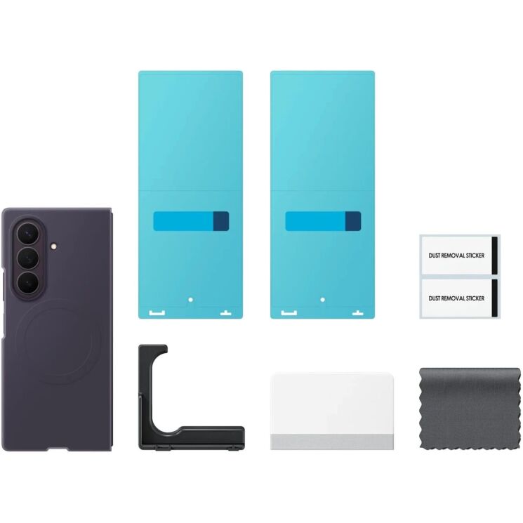 Оригінальний чохол Silicone Magnet Case для Samsung Galaxy Fold 8 Ultra (EF-EF976CVEGUA) - Dark Violet: фото 5 з 5