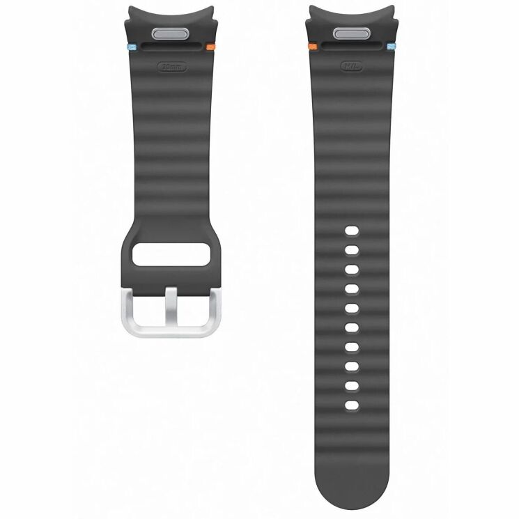 Оригинальный ремешок Sport Band (M/L) для Samsung Galaxy Watch 4 / 4 Classic / 5 / 5 Pro / 6 / 6 Classic / 7 / FE (ET-SNL31LBEGEU) - Dark Gray: фото 3 из 3