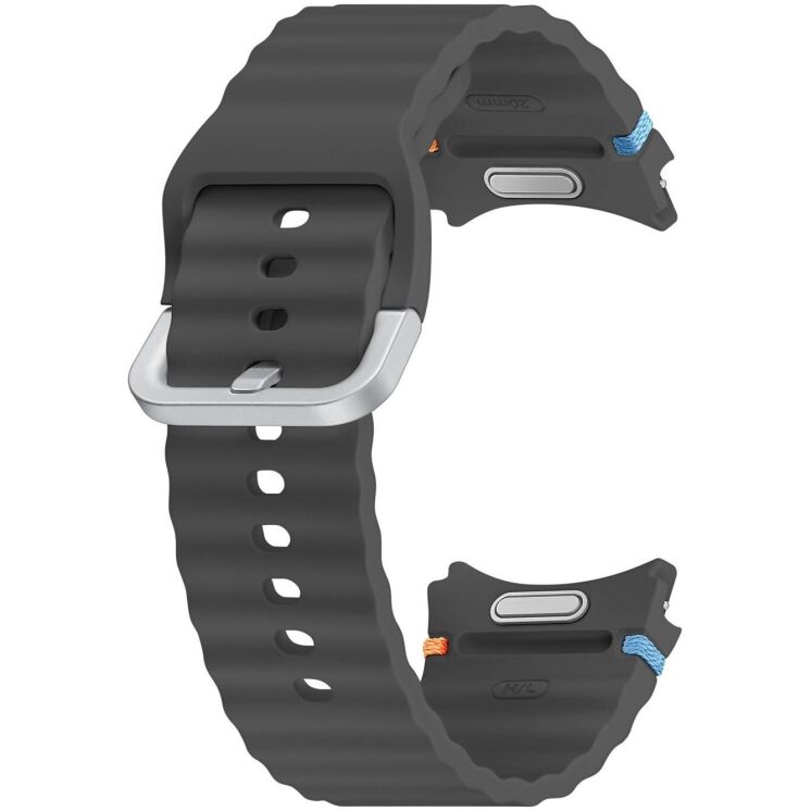 Оригинальный ремешок Sport Band (M/L) для Samsung Galaxy Watch 4 / 4 Classic / 5 / 5 Pro / 6 / 6 Classic / 7 / FE (ET-SNL31LBEGEU) - Dark Gray: фото 1 из 3