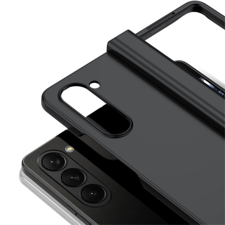 Пластиковый чехол Deexe Hinge Case для Samsung Galaxy Fold 6 - Black: фото 3 из 9