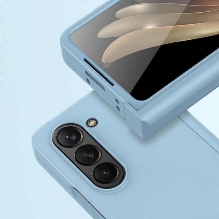 Пластиковый чехол Deexe Hinge Case для Samsung Galaxy Fold 6 - Black: фото 5 из 9